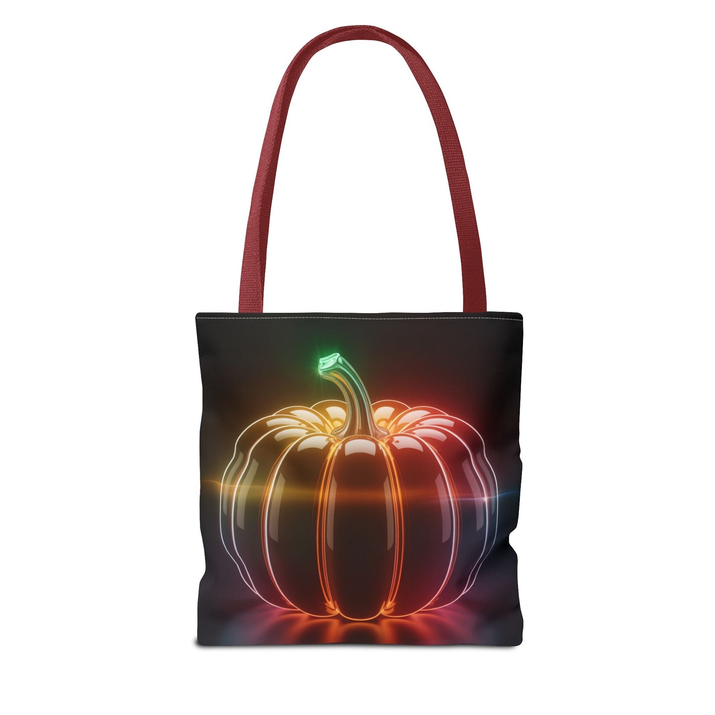 Neon Pumpkin Tote Bag, Glowing Halloween Bag, Modern Fall Tote, Pumpkin Aesthetic Accessory, Trick Or Treat Bag, Spooky Season Gift