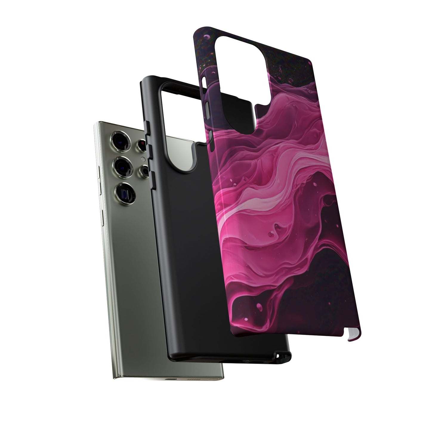 Samsung Galaxy Pink Paint Splash phone cover
