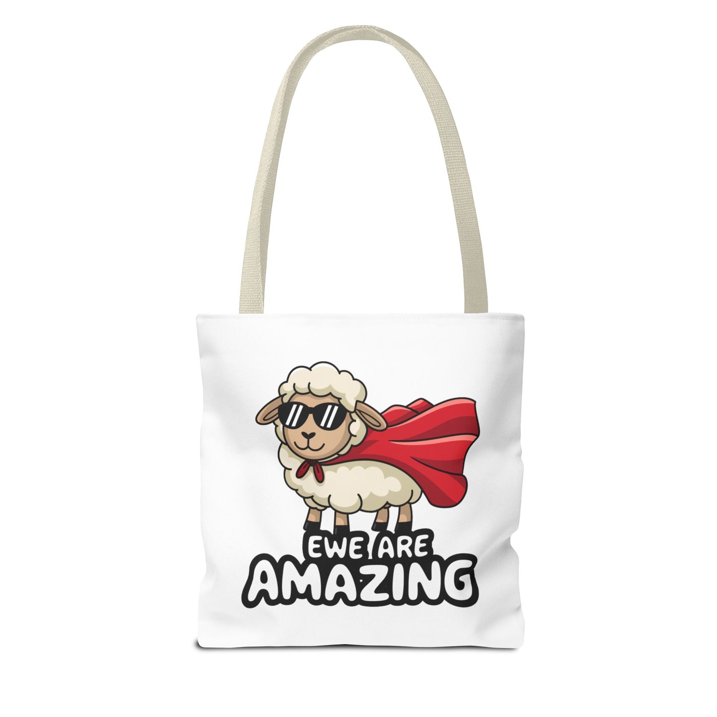 Sheep Tote Bag - Ewe Are Amazing Inspirational Bag Everyday Tote Funny Bag