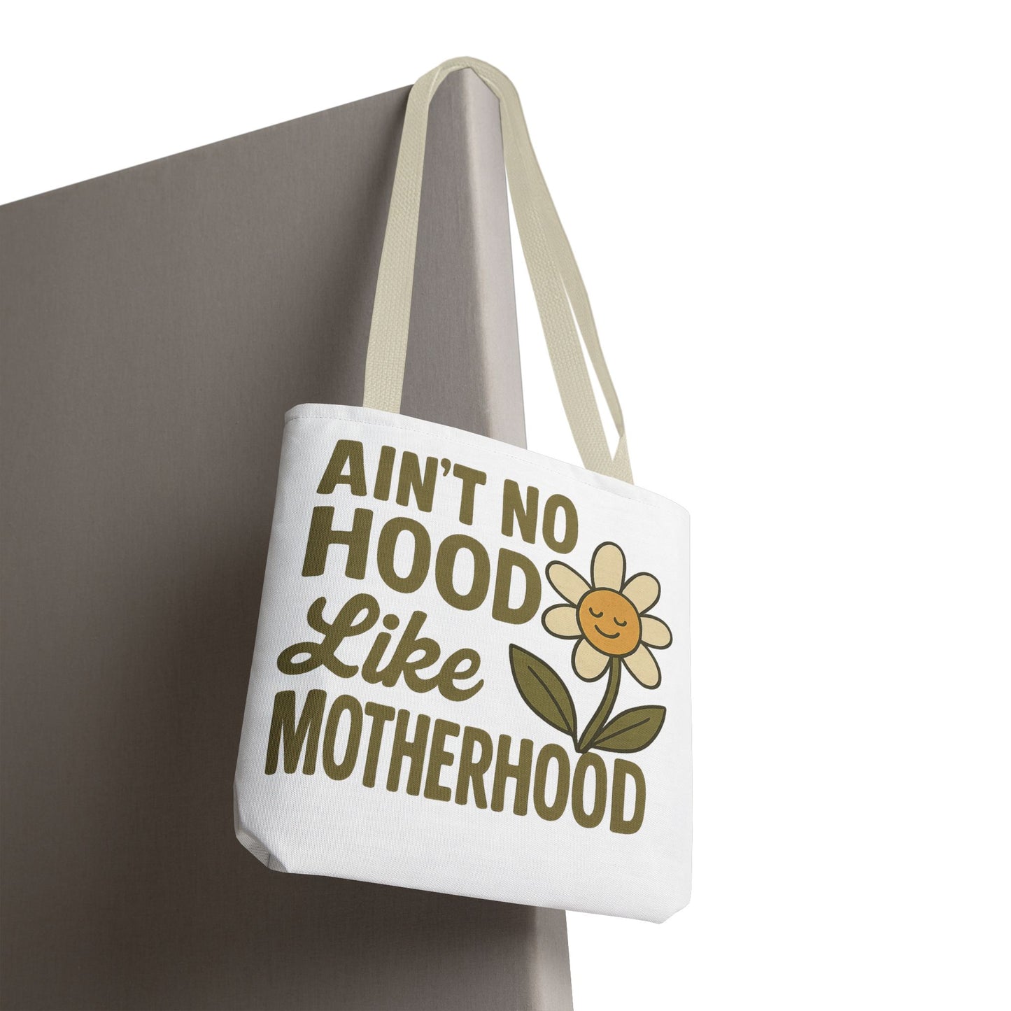 Motherhood Tote Bag with Flower Design Mother's Day Bag Tote for Mom Reusable Shopping Bag