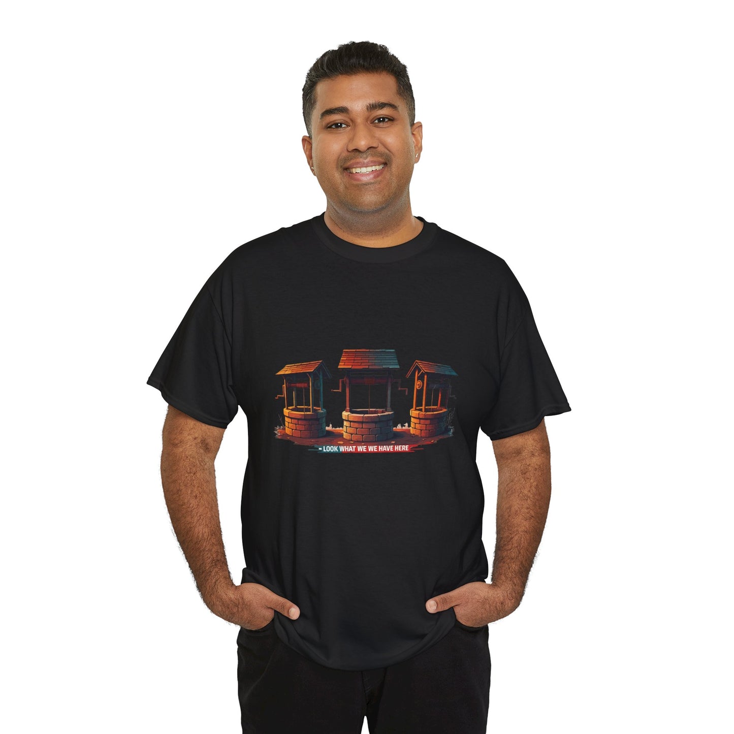 Funny “Well Well Well” T-Shirt • Pun Graphic Tee with Wishing Wells • Retro Vintage Humor Shirt • Gift for Pun Lovers & Joke Fans