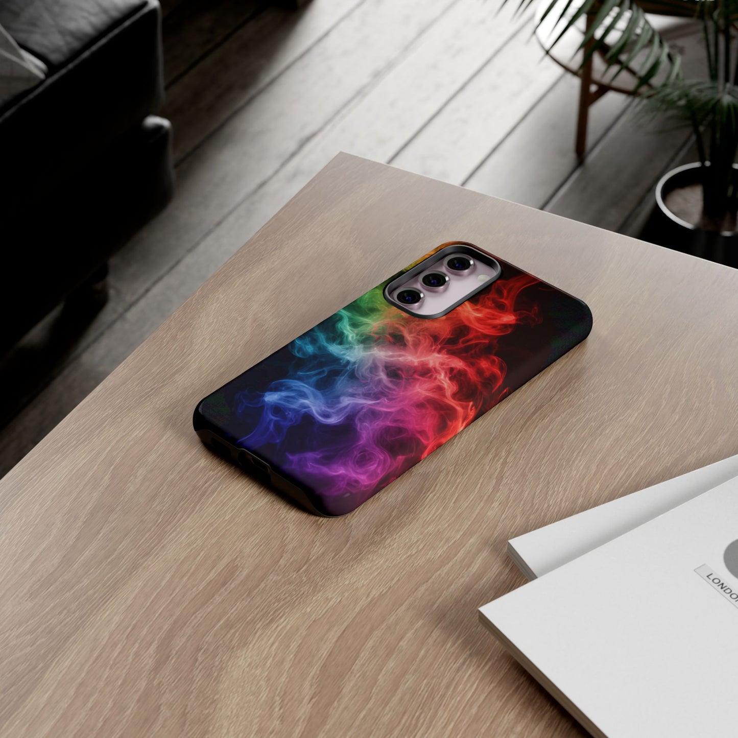 Samsung Galaxy Tough Case with Colorful Smoke Design