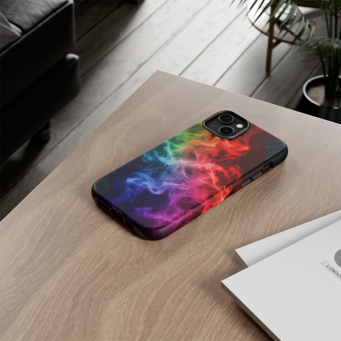 iPhone Case - Colorful Smoke Design