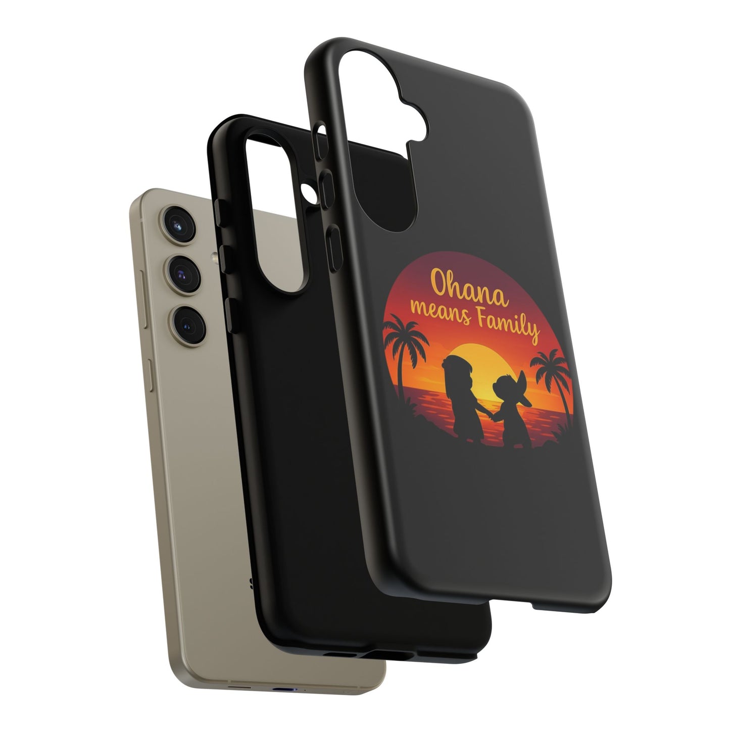 Ohana Means Family Samsung Case – Cute Hawaii Sunset Phone Cover – Lilo and Stitch-Inspired Gift – Protective Case for Galaxy S Series