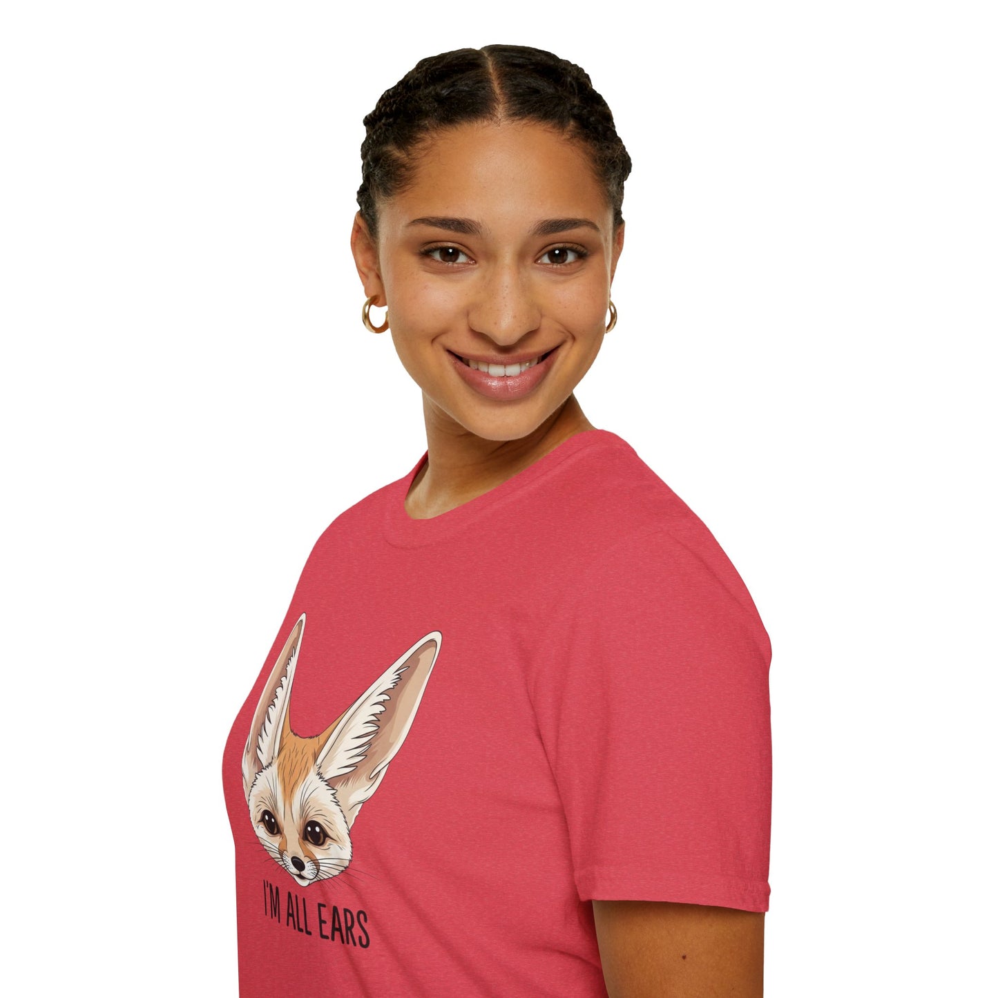 Fennec Fox Funny T-Shirt | I’m All Ears Animal Tee | Cute Pet Tee for Women Men | Unique Gift | Trending Animal Motif Shirt