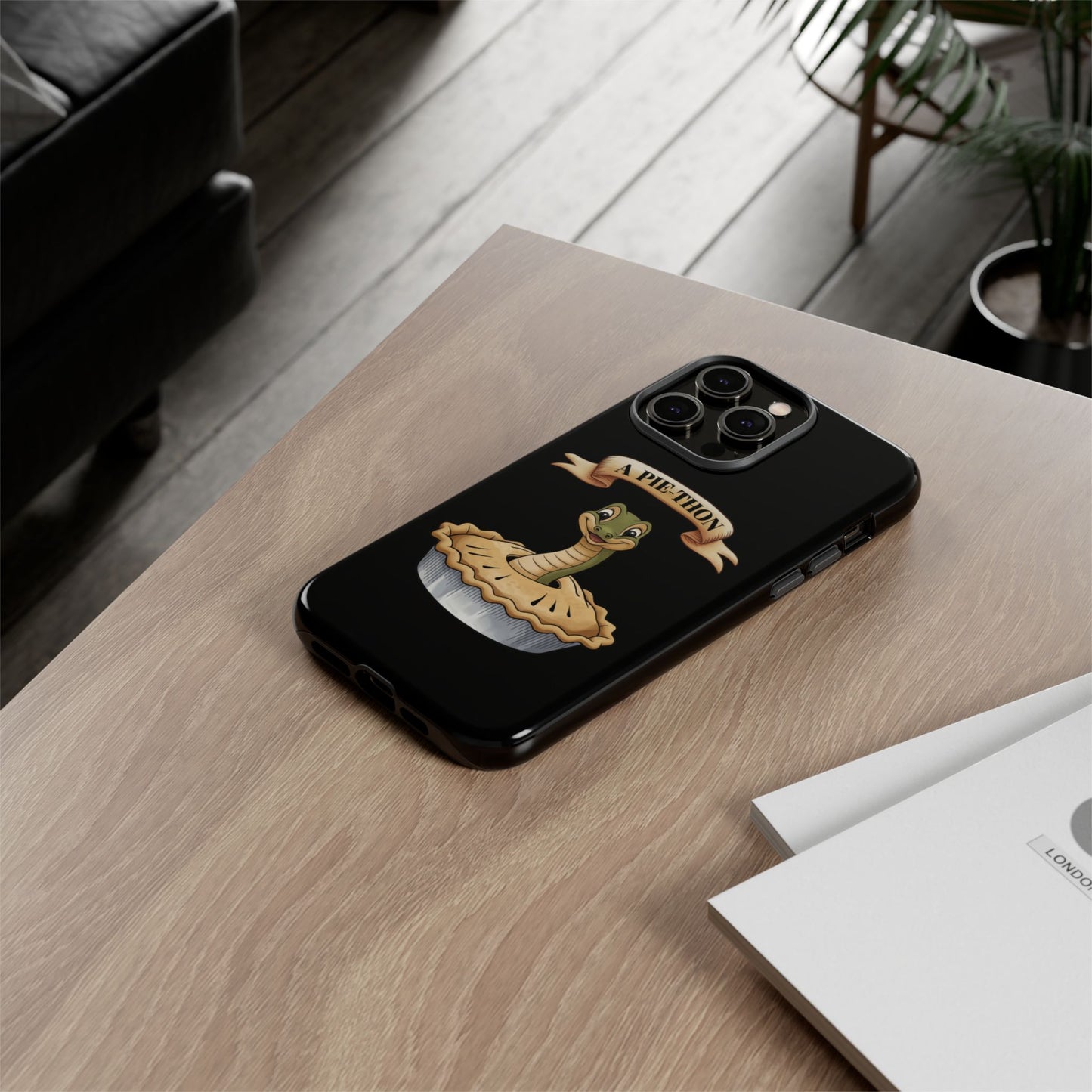 iPhone Case - 'Pie-Thon' Snake Pie Funny Tough Case