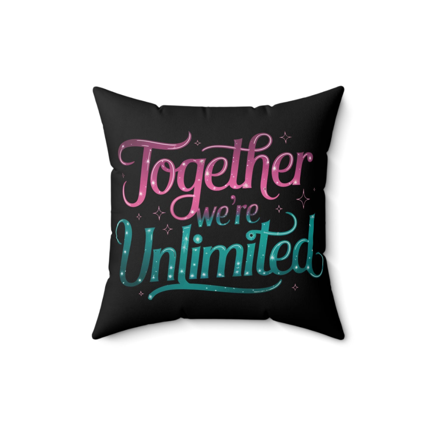 Pillow Musical Quote 'Together We're Unlimited' Musical Decor Home Decor Musical Throw Pillow