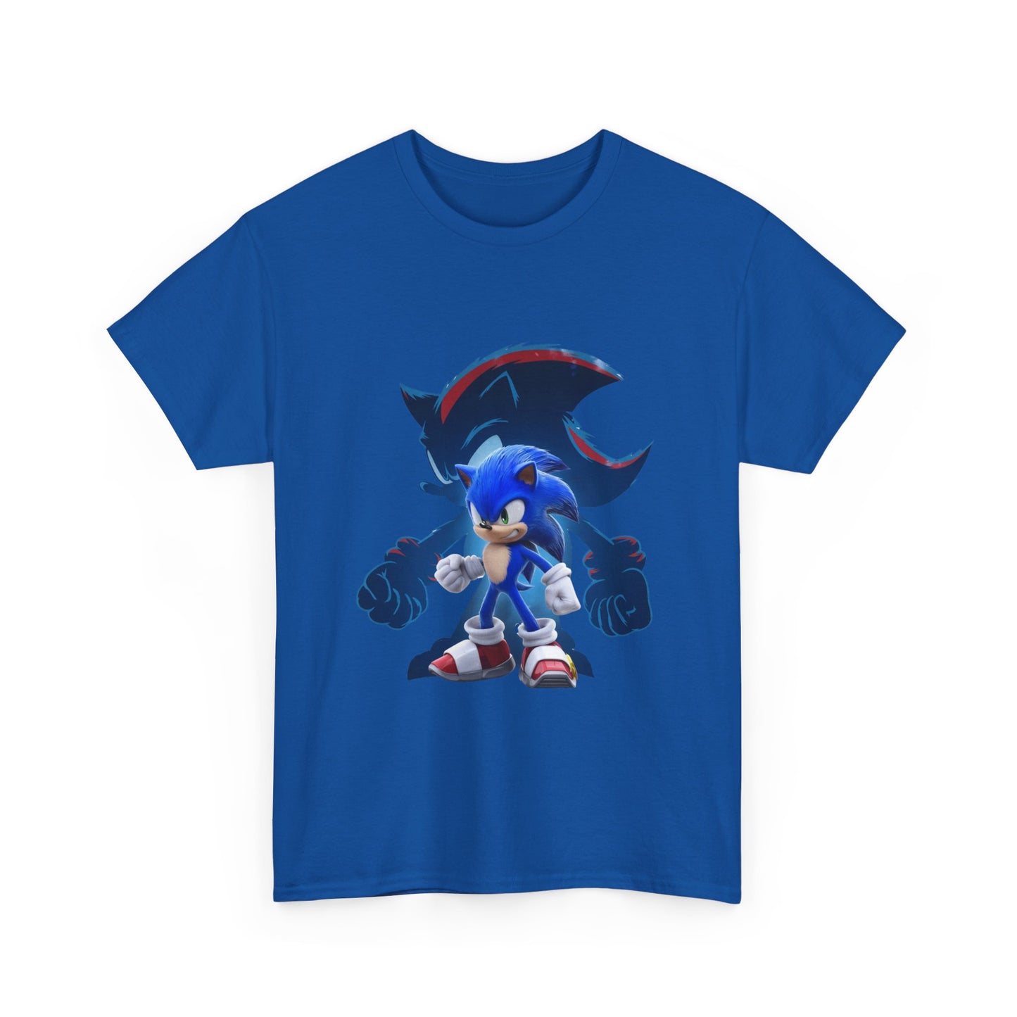 Blue Speed Hero Graphic Tee | Retro Gaming Legend T-Shirt | Fan Inspired Gamer Apparel | Cool Vintage Style Unisex Shirt for Adults & Teens
