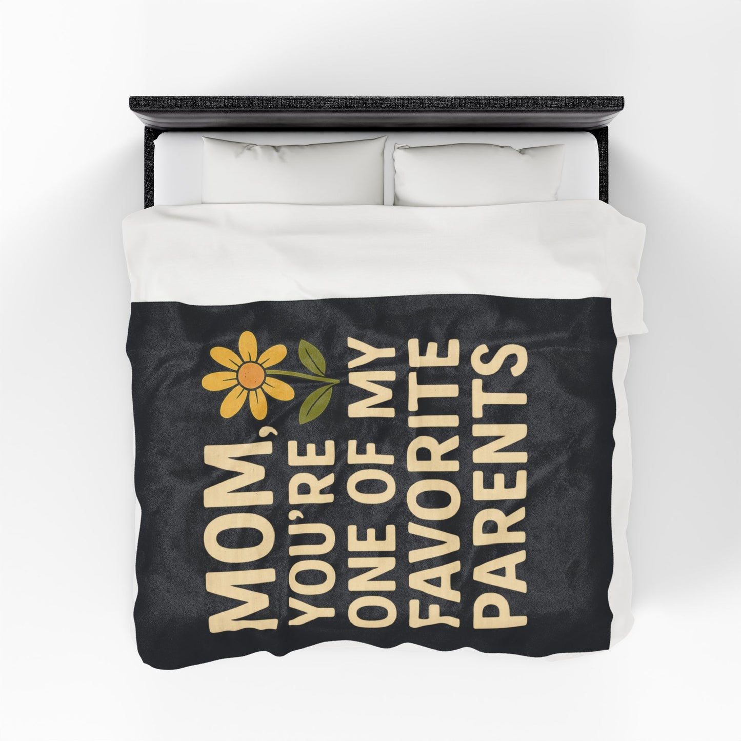 Velveteen Plush Blanket - Mom You're One of My Favorite Parents Mother's Day Throw Blanket Mom Decor