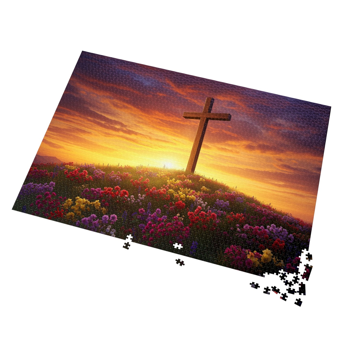 Jigsaw Puzzle Da Vinci Style Cross Christian Game Spiritual Puzzle Inspirational Jigsaw