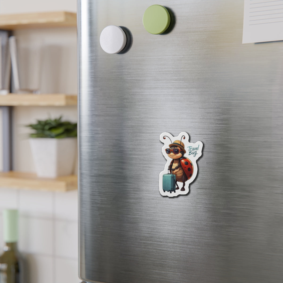 Die-Cut Magnet Ladybug Travel Bug Kitchen Decor Fridge Art Home Decor