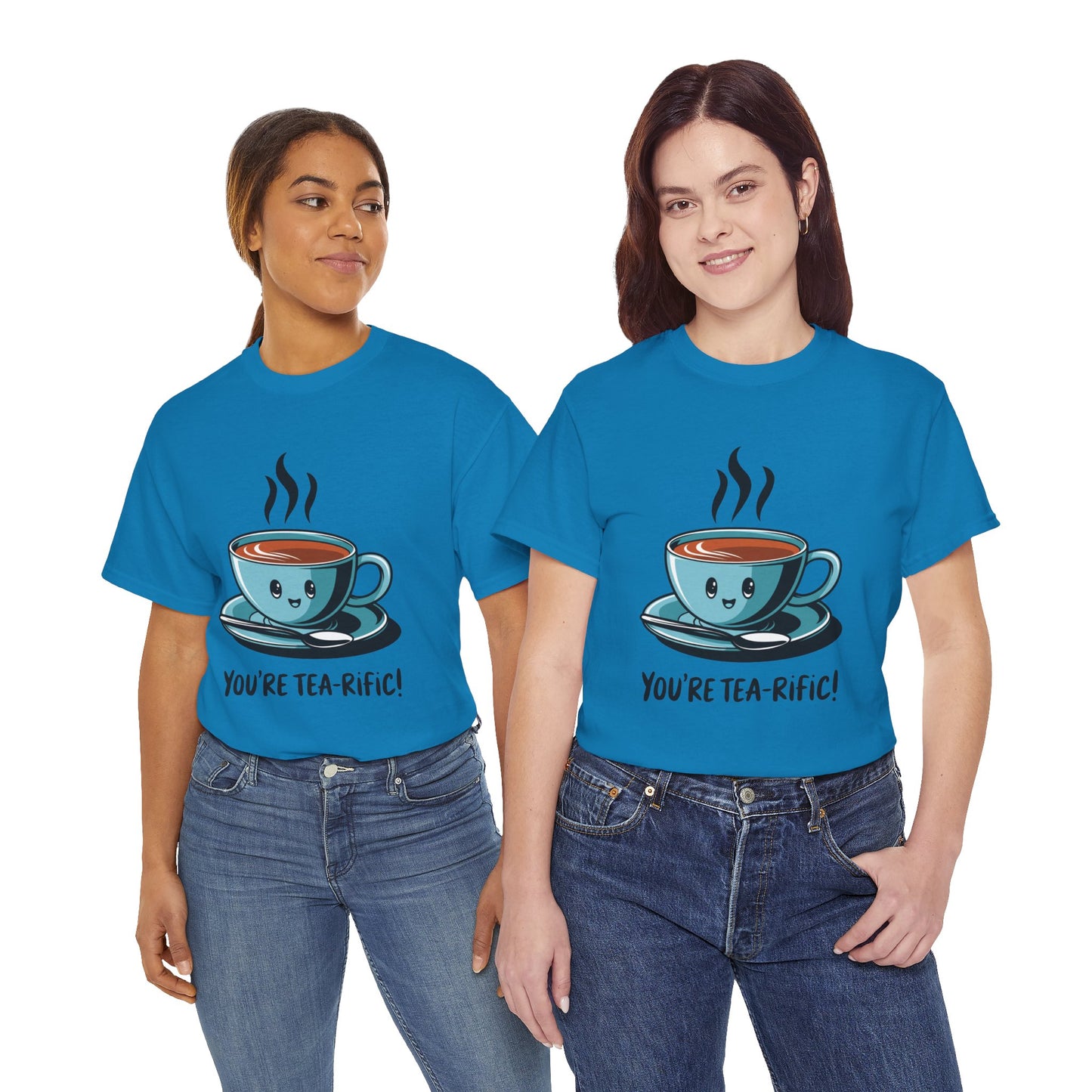 You’re Tea-Rific! Cute Tea Pun T-Shirt for Tea Lovers - Funny Gift, Kawaii Cup Graphic Tee - Unisex Soft Cotton Shirt