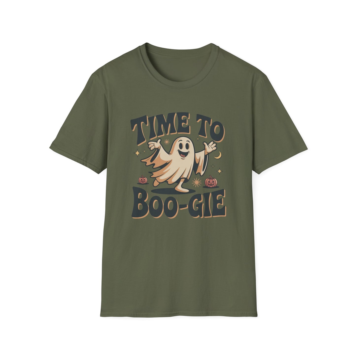 Time To Boo-gie Ghost Dance Halloween T-Shirt • Retro Spooky Ghost Tee • Funny Boo-gie Costume Tee • Spooky Season Graphic Shirt