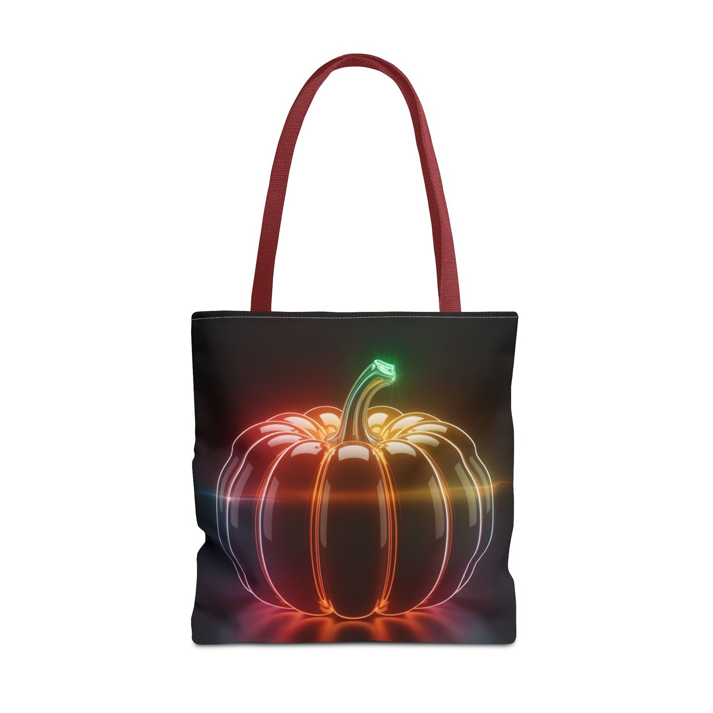 Neon Pumpkin Tote Bag, Glowing Halloween Bag, Modern Fall Tote, Pumpkin Aesthetic Accessory, Trick Or Treat Bag, Spooky Season Gift
