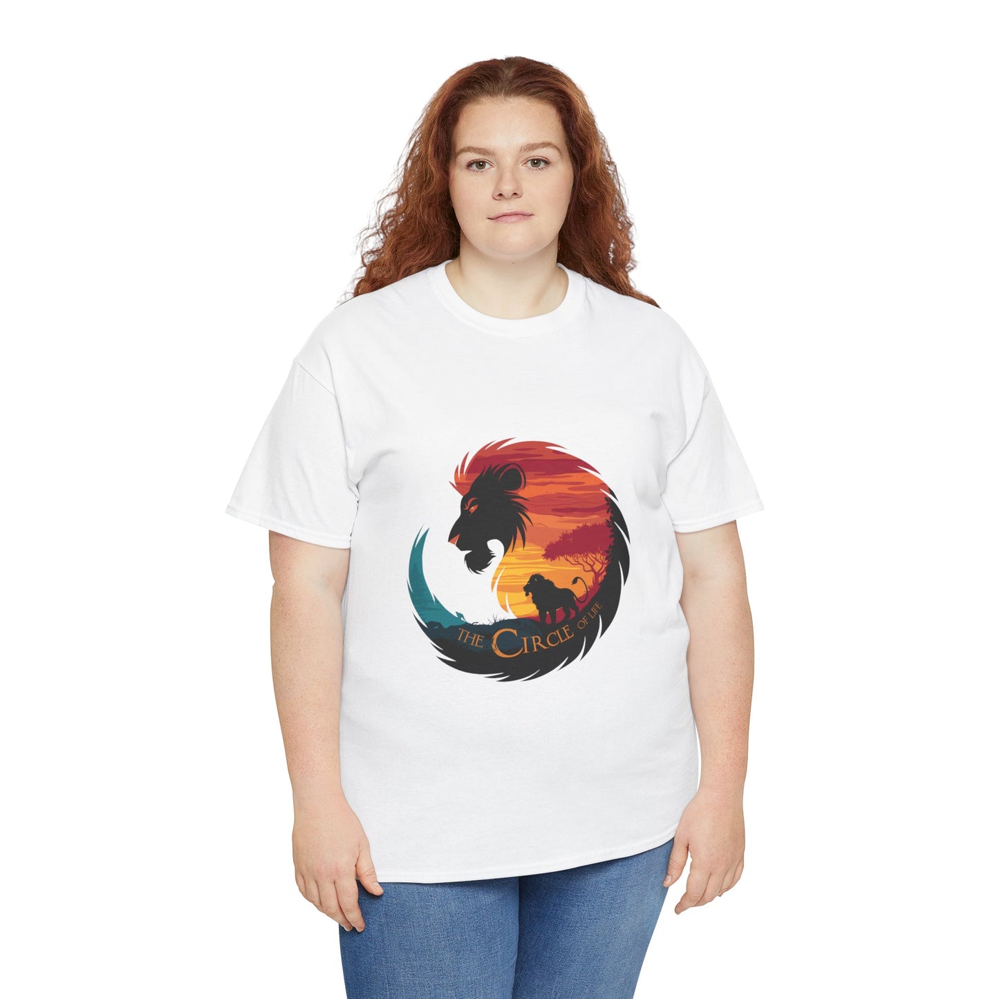 The Circle of Life Lion Shirt – Sunset Safari Wildlife Graphic Tee – Inspirational Nature T-Shirt for Animal Lovers & Adventure Fans