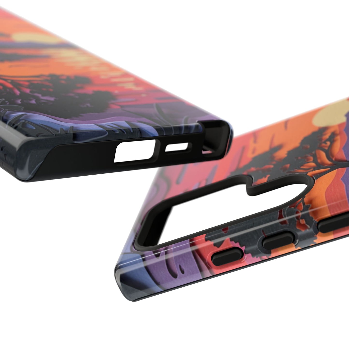 Samsung Galaxy Case - Colorful Paper Art Sunset