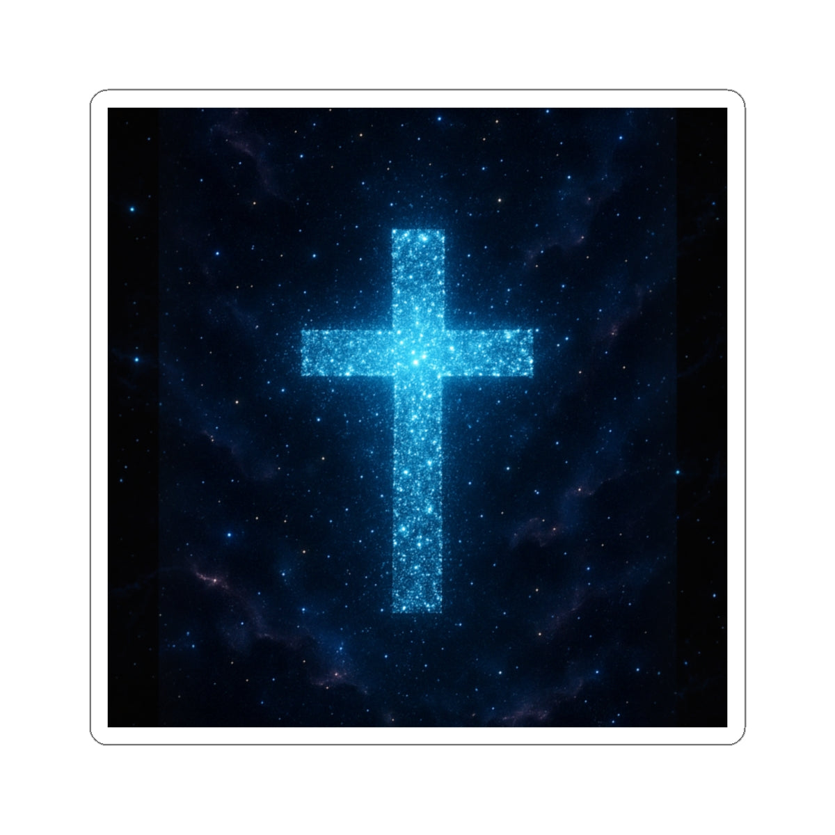 Bioluminescent Sticker Christian Decor Cross Decal Spiritual Decoration Inspirational Decor
