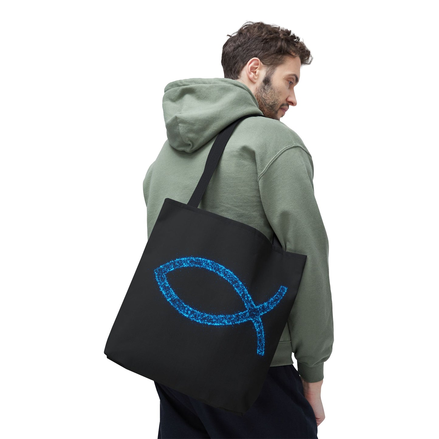 Sparkling Fish Symbol Tote Bag - Inspirational Vibes