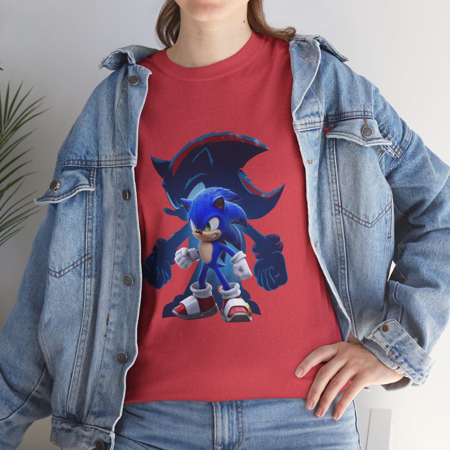 Blue Speed Hero Graphic Tee | Retro Gaming Legend T-Shirt | Fan Inspired Gamer Apparel | Cool Vintage Style Unisex Shirt for Adults & Teens