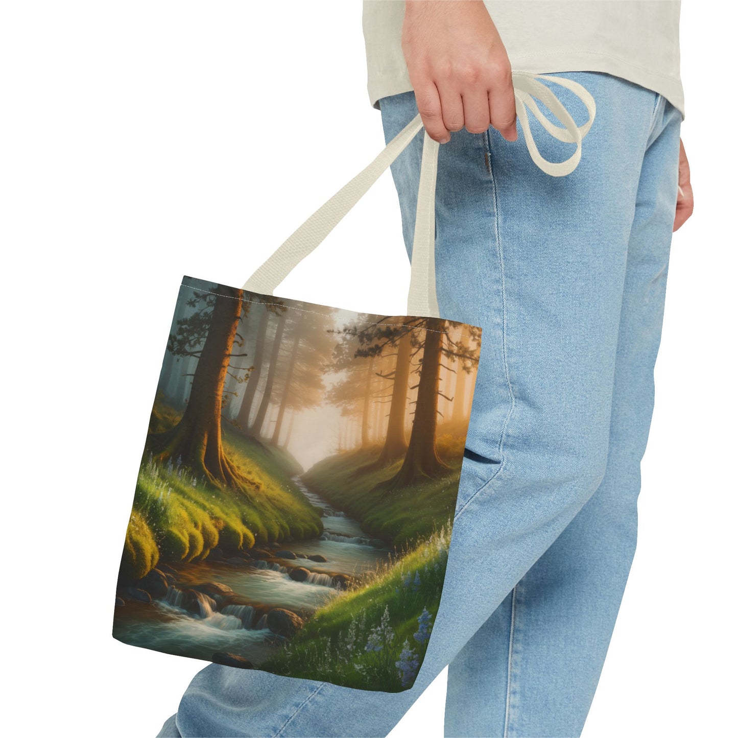 Nature Stream Tote Bag Shopping Bag Reusable Tote Nature Bag