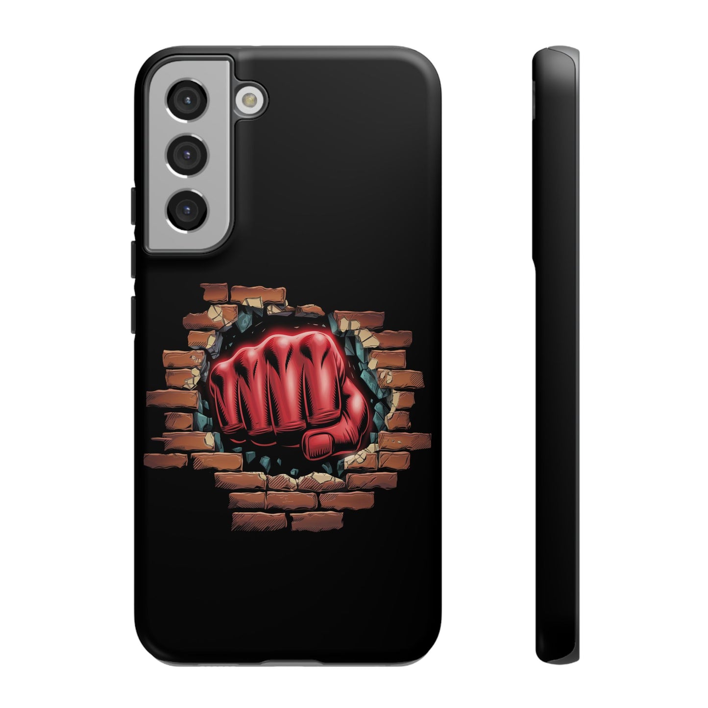 Samsung Galaxy Tough Case - Red Fist Smashing Design