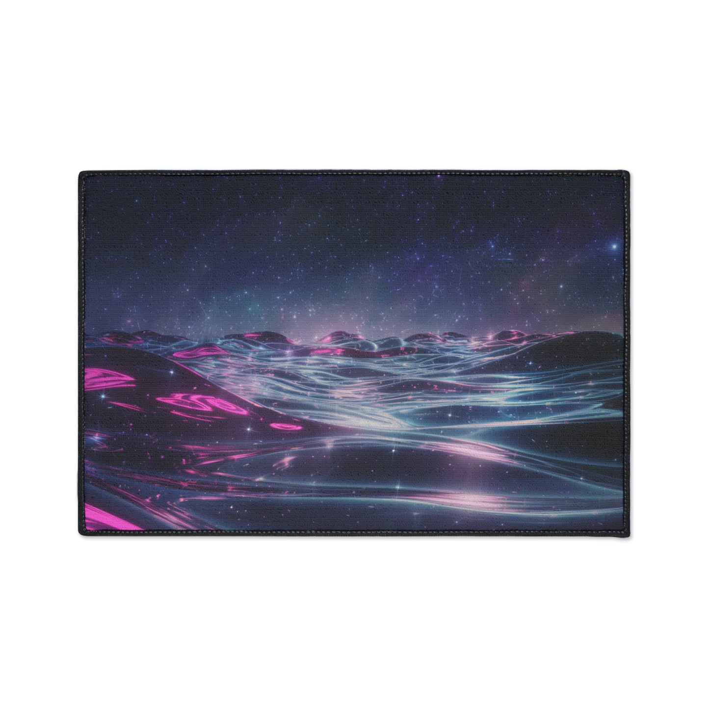 Floor Mat - Galactic Ocean and Night Sky Design