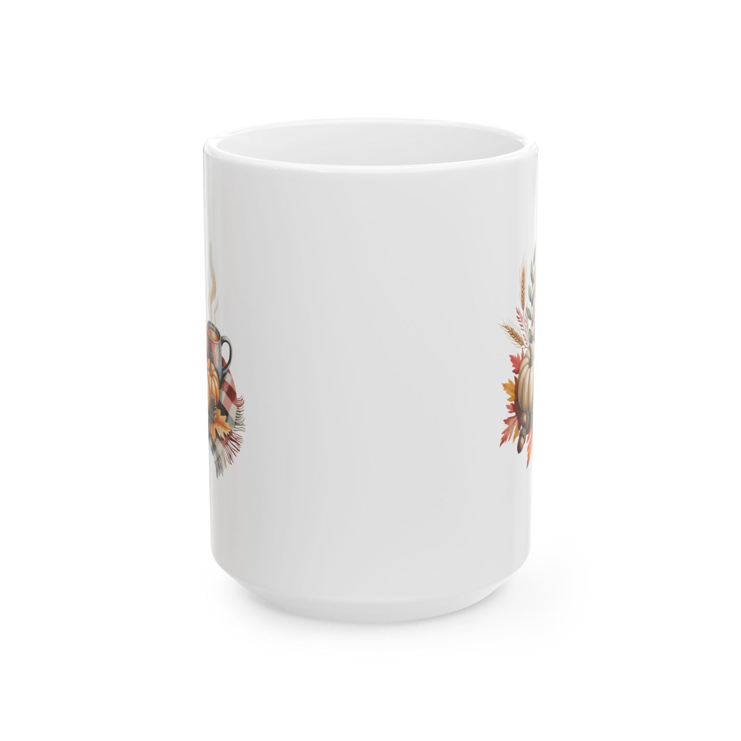 Autumn Harvest Ceramic Mug - Perfect for Fall Coffee Lovers, Pumpkin Spice, Thanksgiving, Cozy Home Decor, Gift for Friends