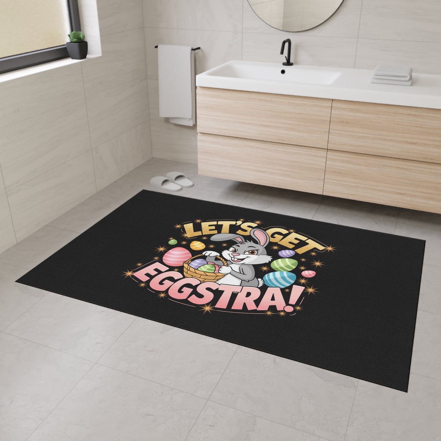 Floor Mat Easter Bunny Mat Door Mat Easter Welcome Mat
