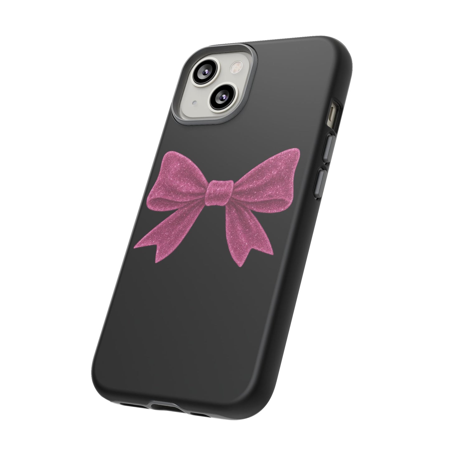 Pink Bow iPhone Case β Coquette Aesthetic Phone Cover β Glitter Soft Girl Tech Accessory β Cute Glossy Pinkcore Case β Gift for Her