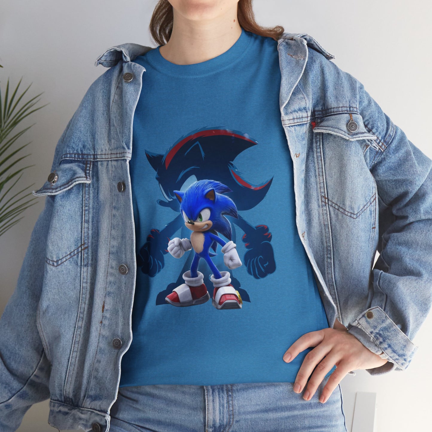 Blue Speed Hero Graphic Tee | Retro Gaming Legend T-Shirt | Fan Inspired Gamer Apparel | Cool Vintage Style Unisex Shirt for Adults & Teens