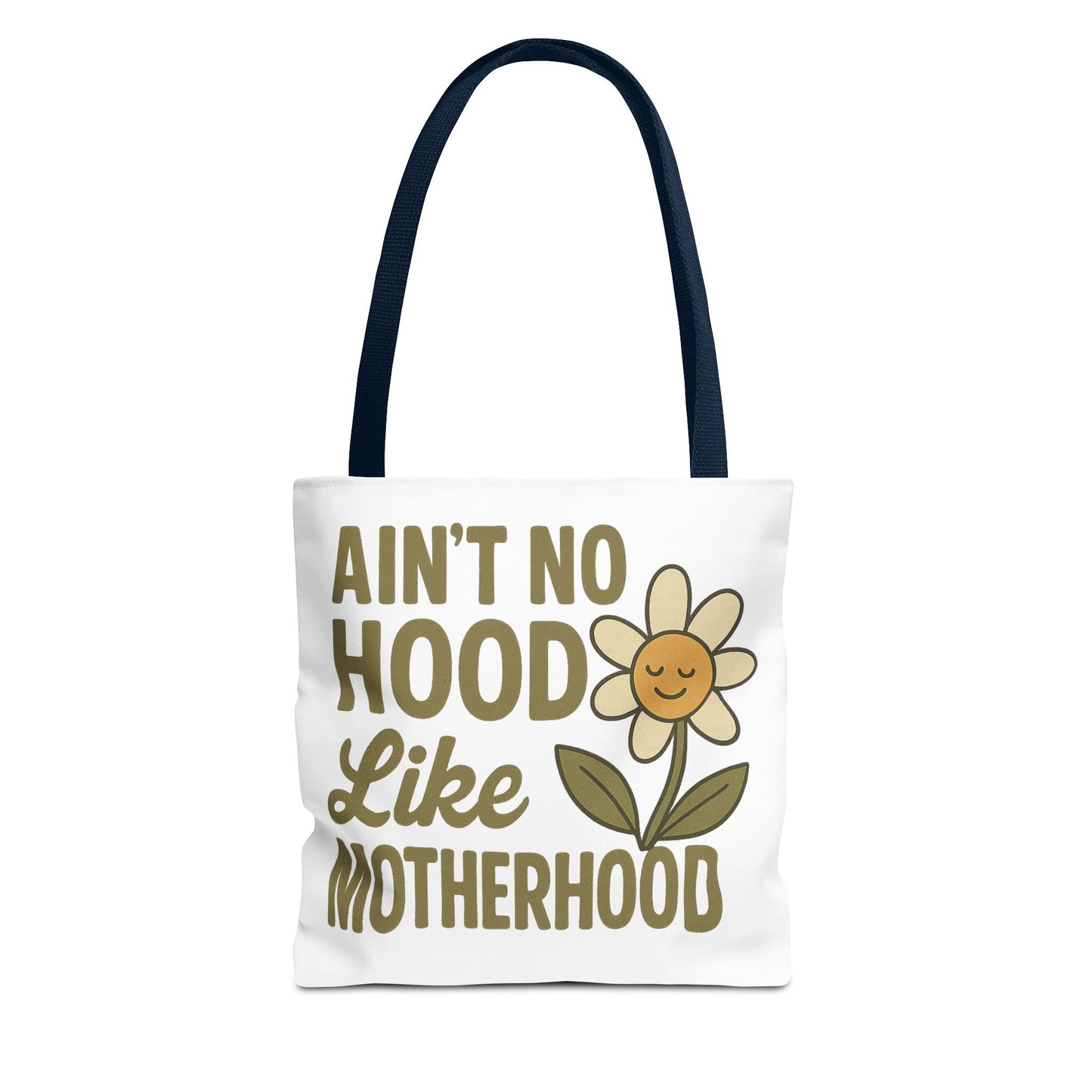 Motherhood Tote Bag with Flower Design Mother's Day Bag Tote for Mom Reusable Shopping Bag