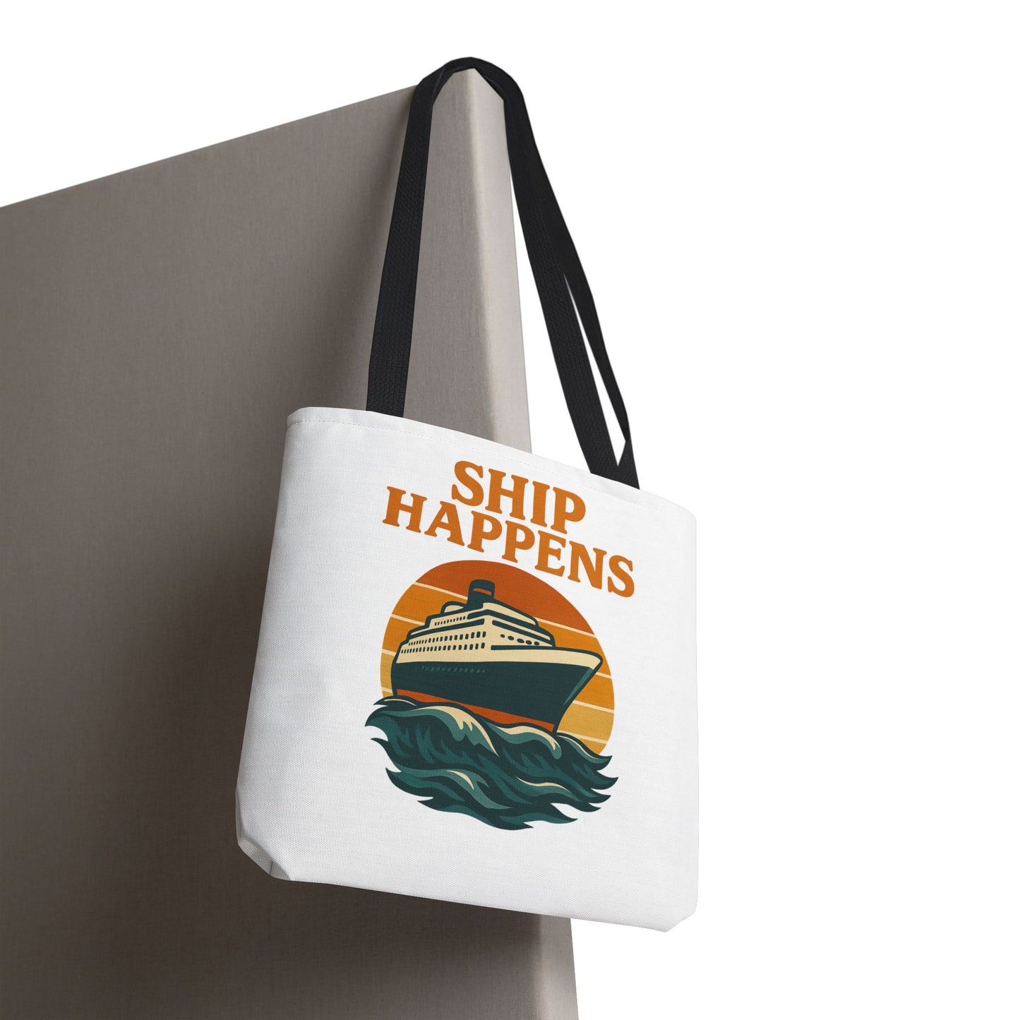 Ship Happens Tote Bag - Fun Nautical Design for Beach Lovers Cruise Bag Unique Gift for Travelers