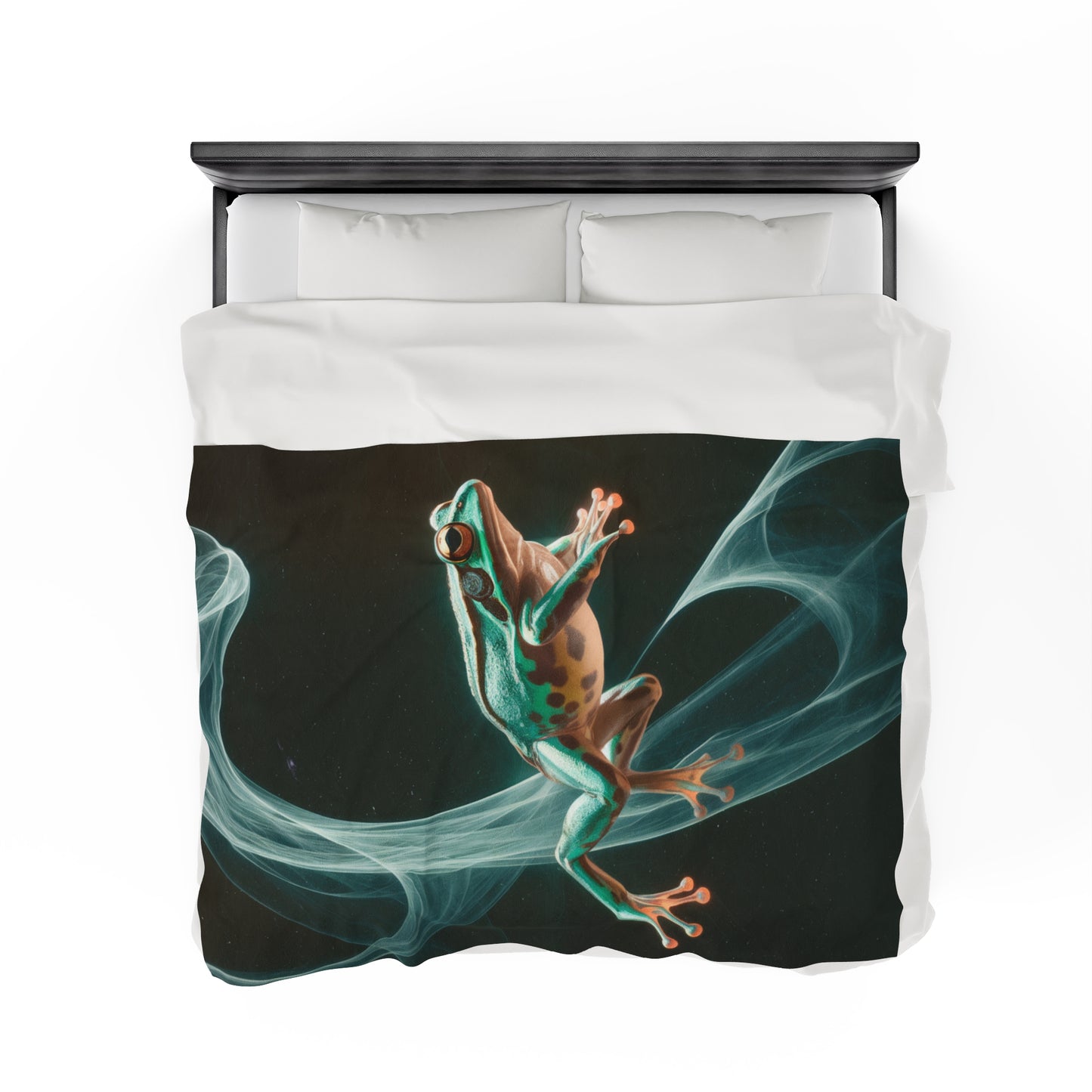Plush Blanket - Fun Frog Design