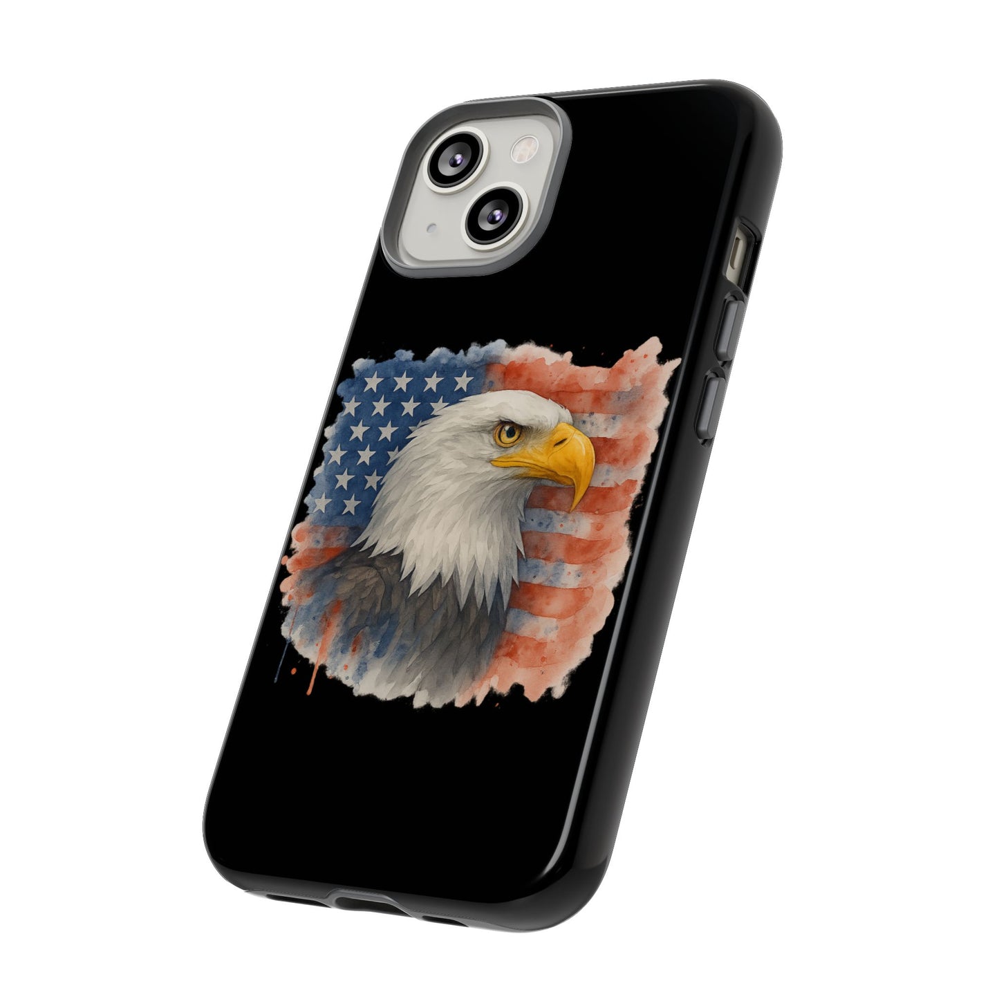 Patriotic Eagle Phone Case for iPhone - Tough Cases with American Flag Design 4th of July Case Memorial Day Veteran's Day