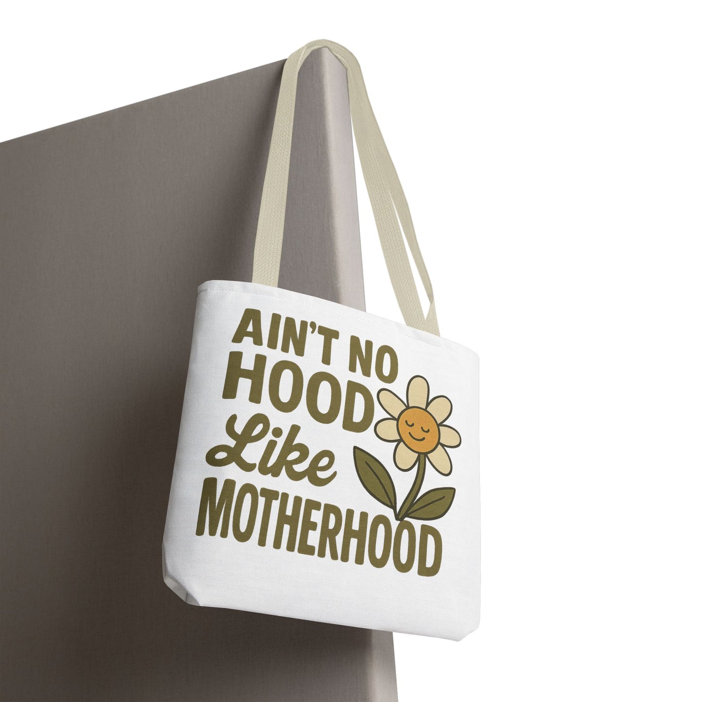 Motherhood Tote Bag with Flower Design Mother's Day Bag Tote for Mom Reusable Shopping Bag
