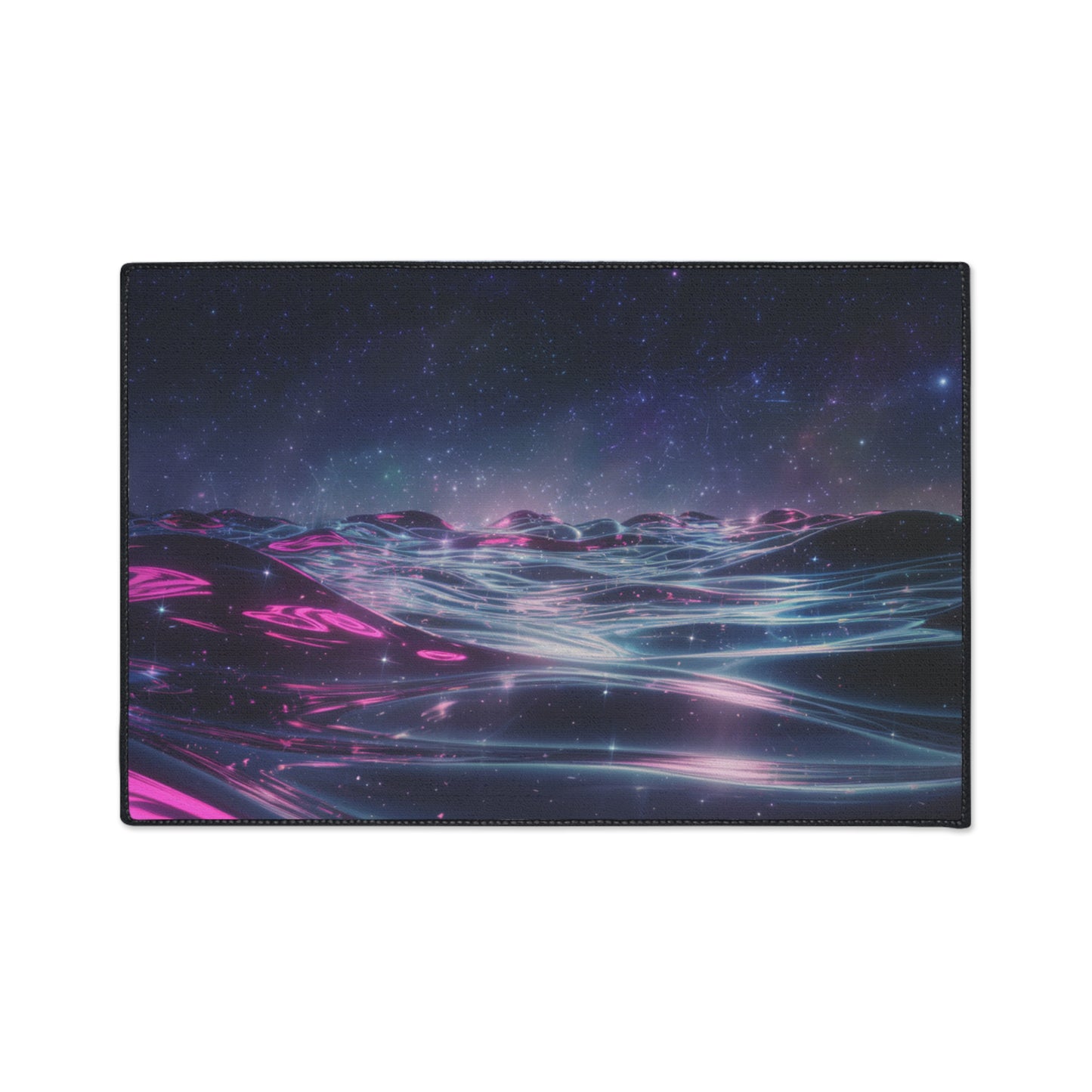 Floor Mat - Galactic Ocean and Night Sky Design