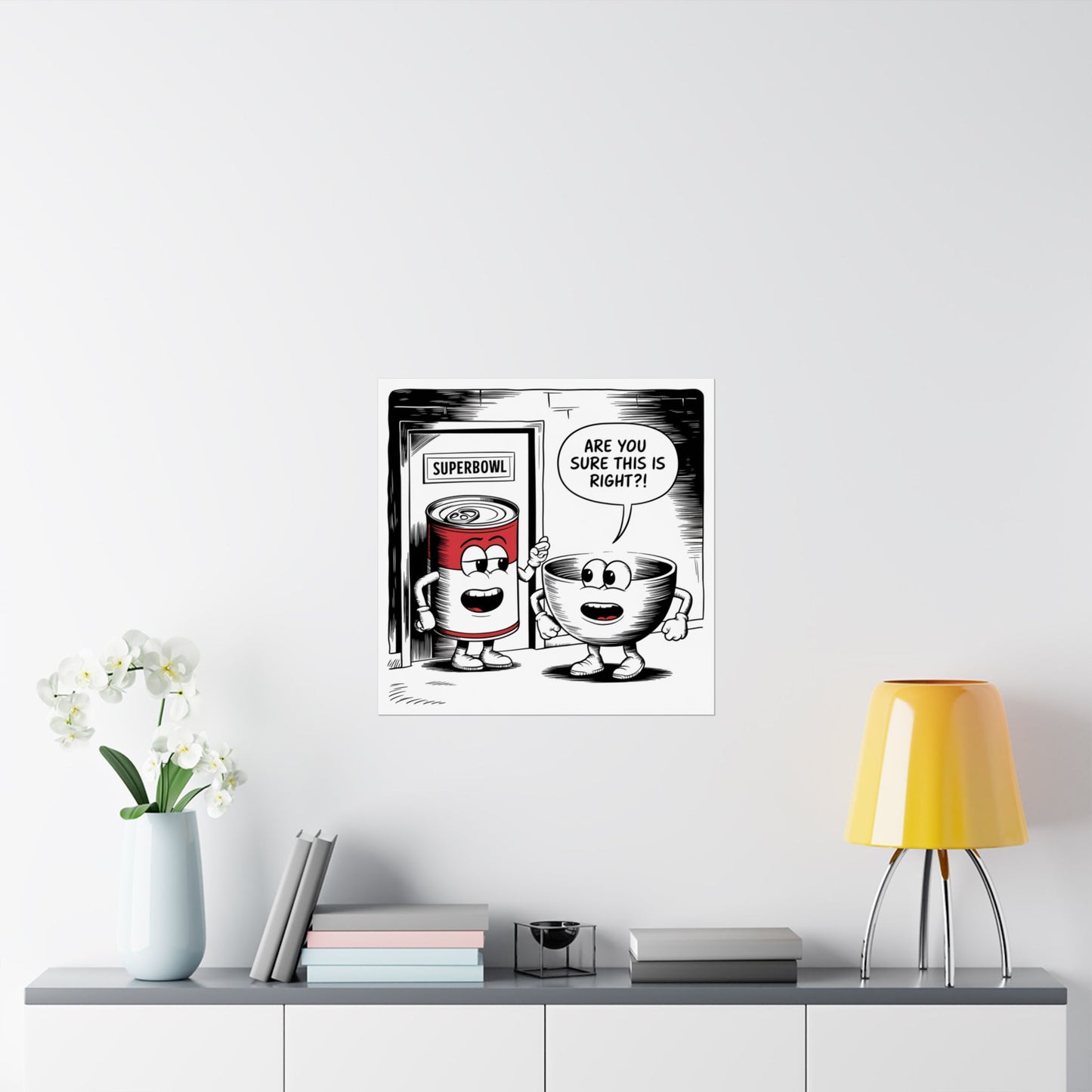 Vertical Poster - Superbowl Comic