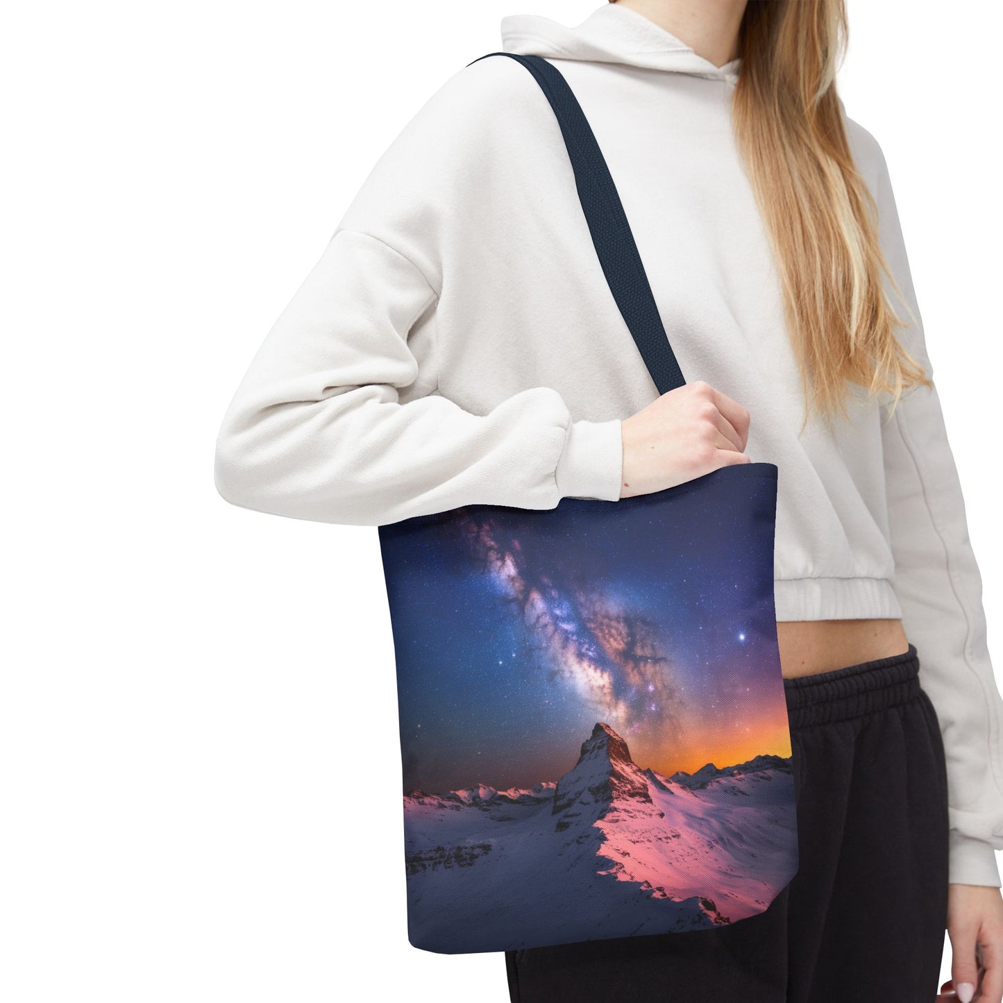 Stunning Mountain Galaxy Tote Bag - Nature Lover's Eco-Friendly Bag