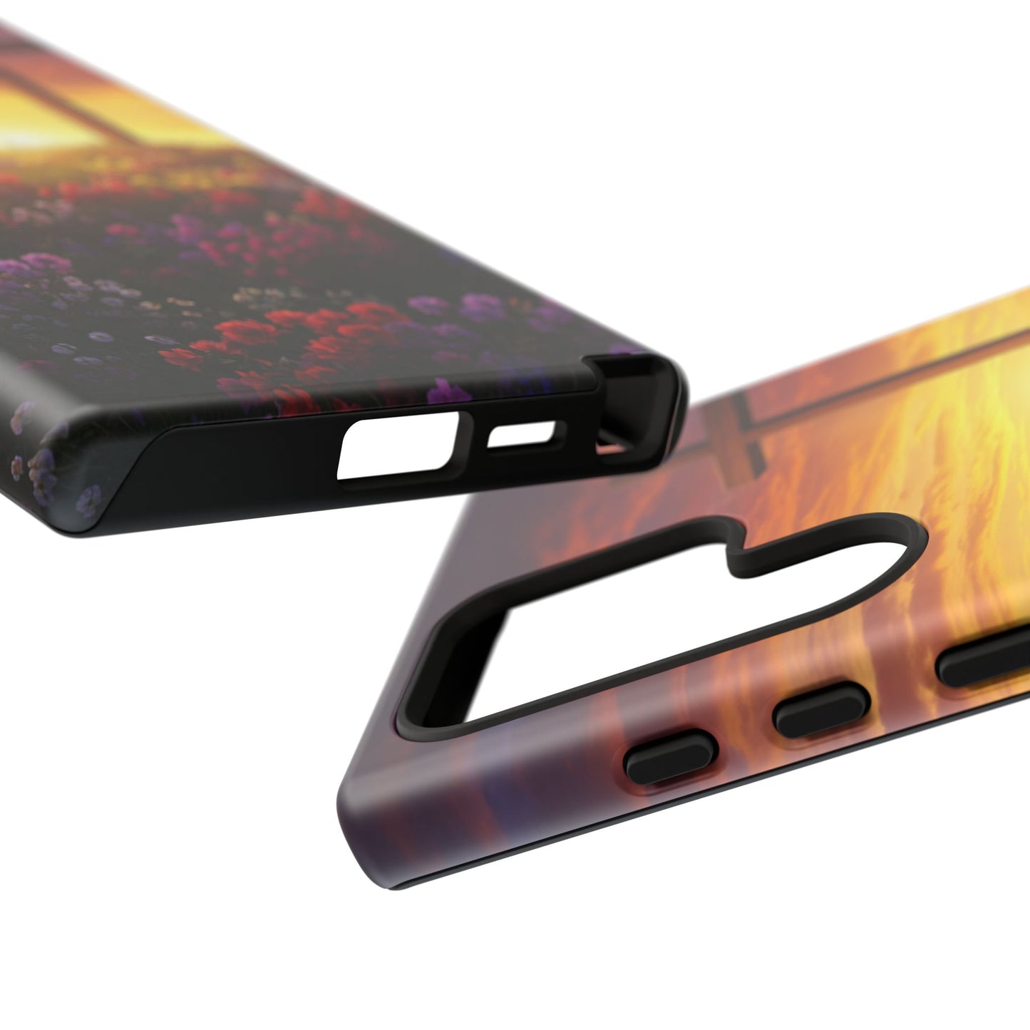 Samsung Phone Case Cross on a Hill Painting Christian Phone Case Cross Samsung Case