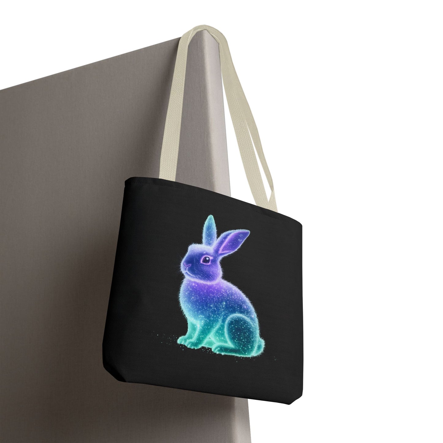 Bioluminescent Easter Bunny Tote Bag Easter Bag Easter Tote Reusable Shopping Bag