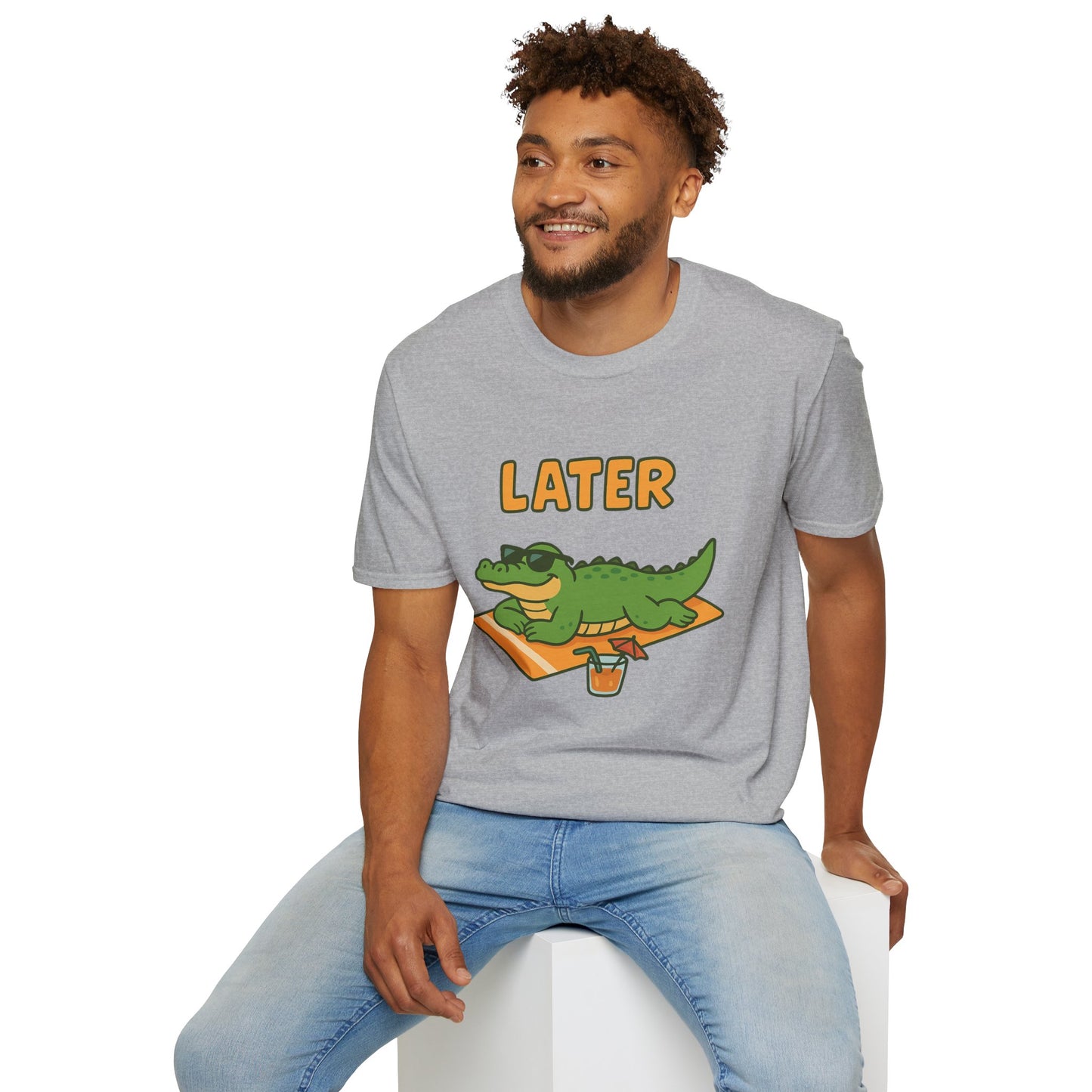 Later Gator Graphic Tee - Funny Alligator T-Shirt | Funny Summer Shirt | Trendy Animal Tee | Cute Gator Gift | Y2K Retro Humor Tee