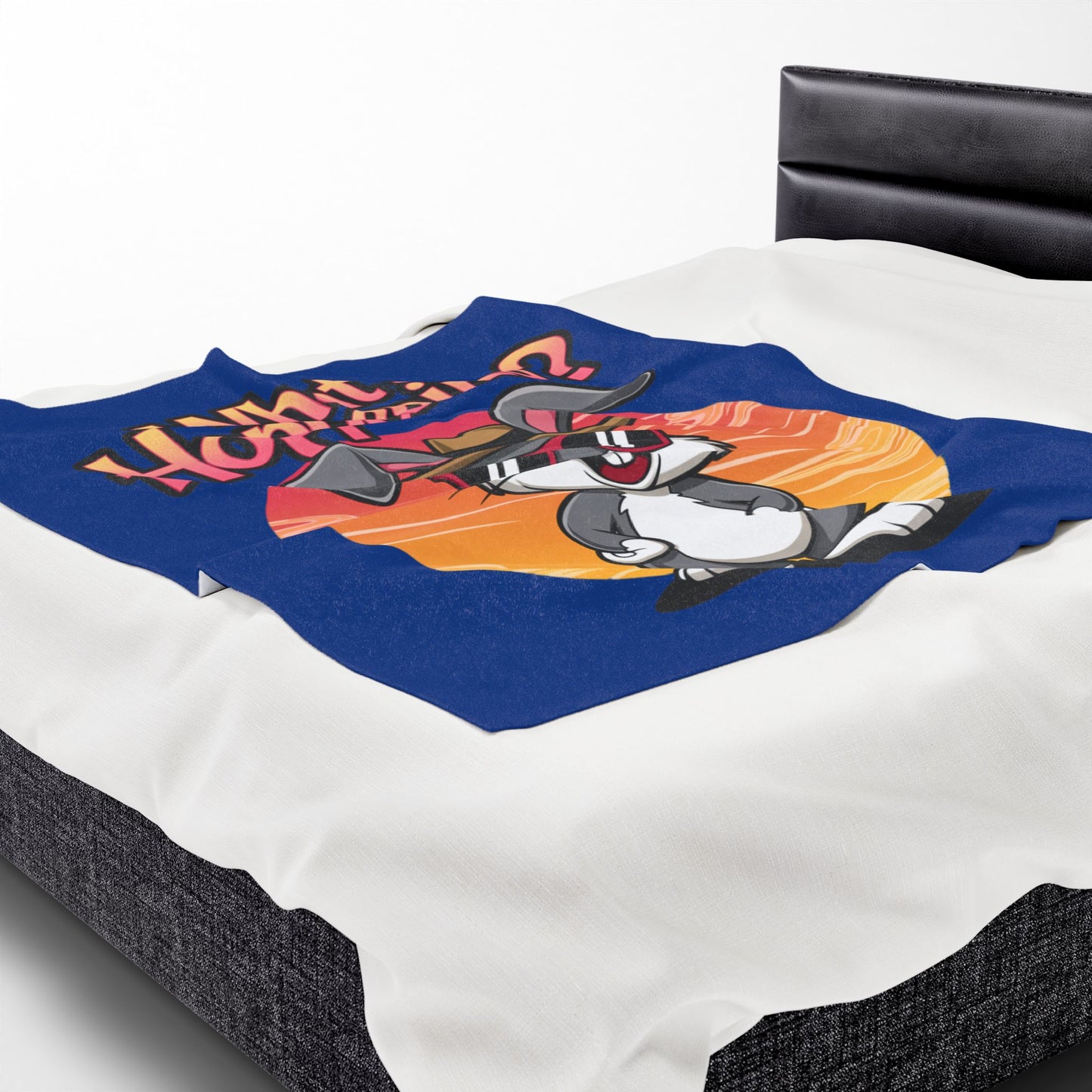 Plush Blanket - What's Hoppening Bunny Design