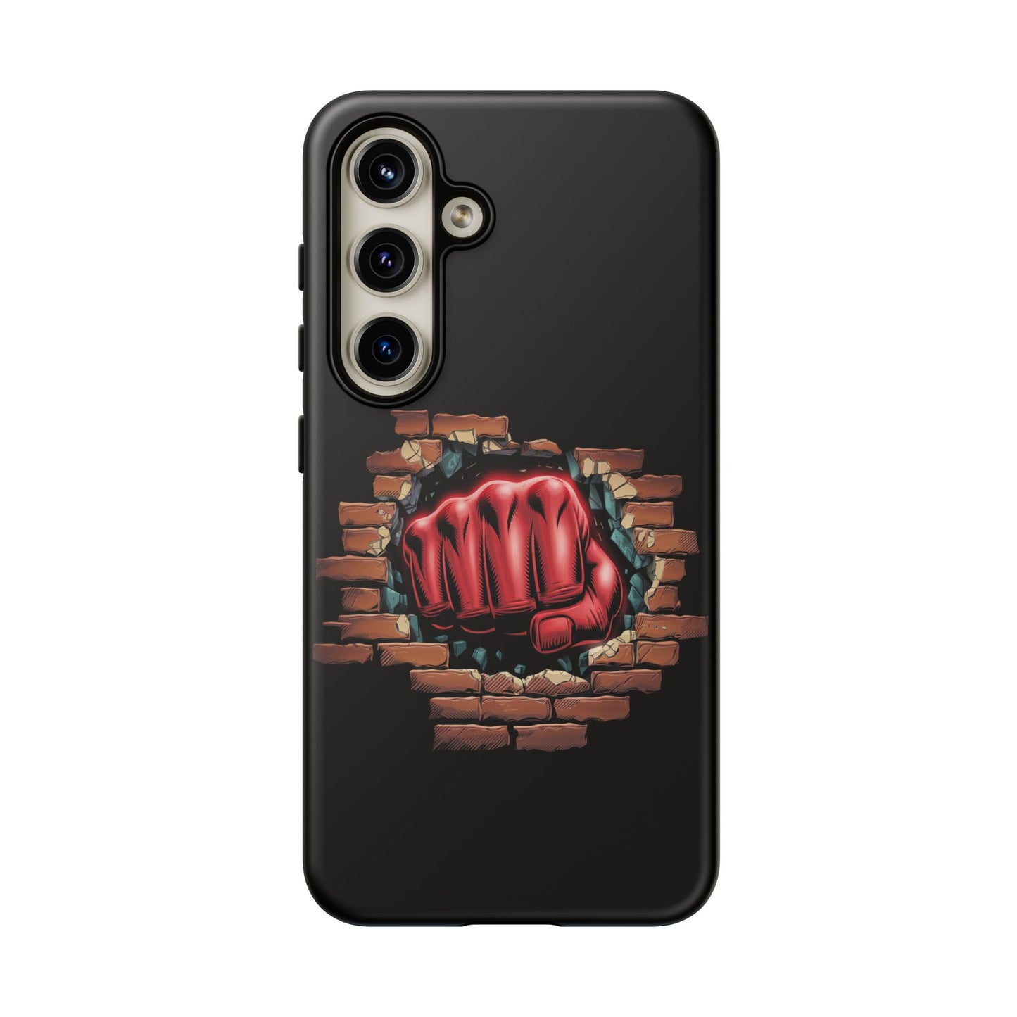 Samsung Galaxy Tough Case - Red Fist Smashing Design