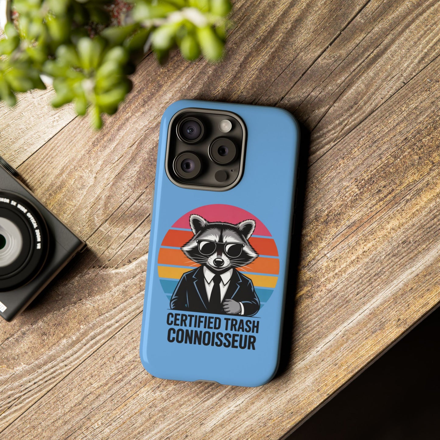 Humorous Raccoon Phone Case - Certified Trash Connoisseur