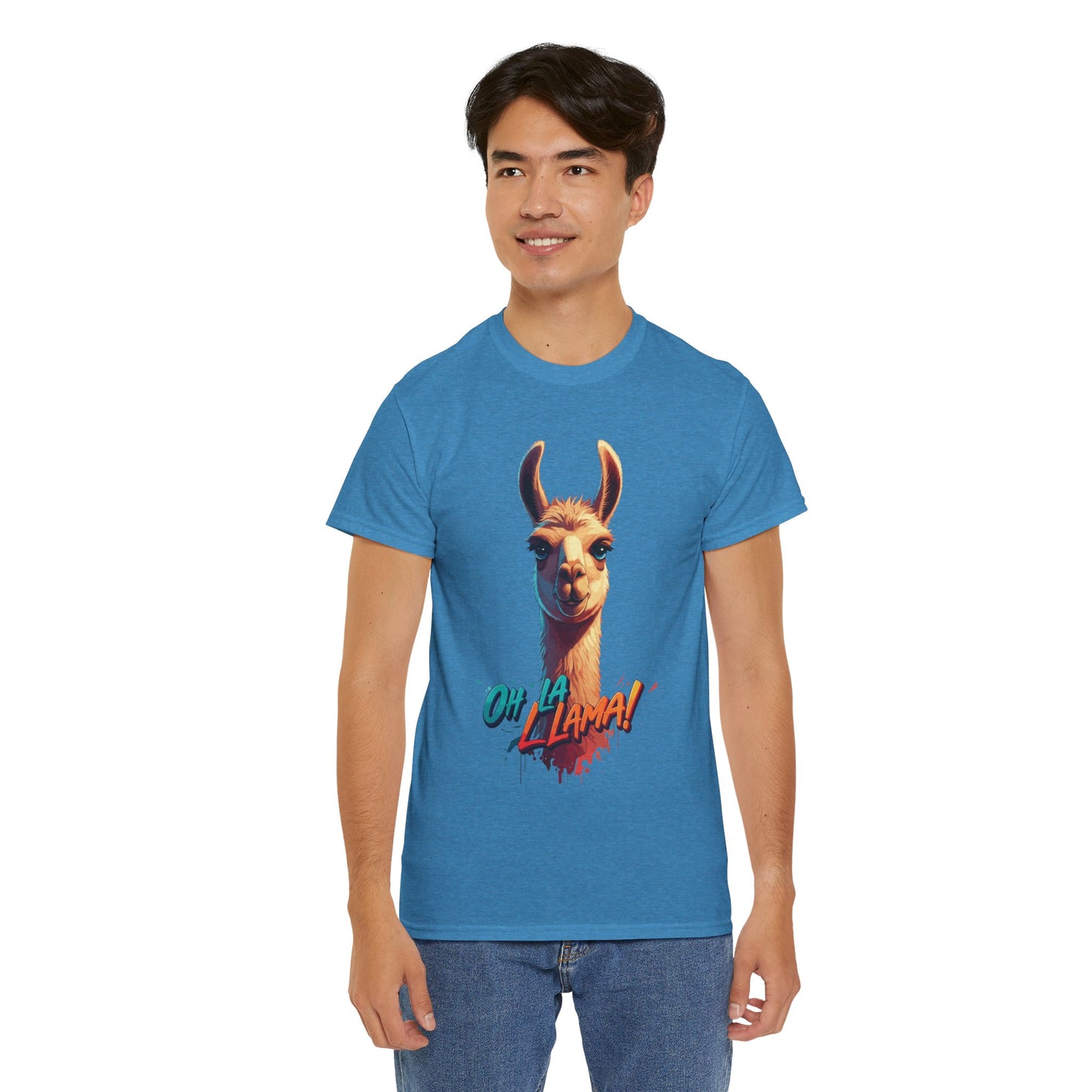Oh la Llama Graphic Tee | Fun Llama T-Shirt, Cute Animal Lover Shirt, Llama Lover Gift, Quirky Party Tee, Trending Llama Fashion