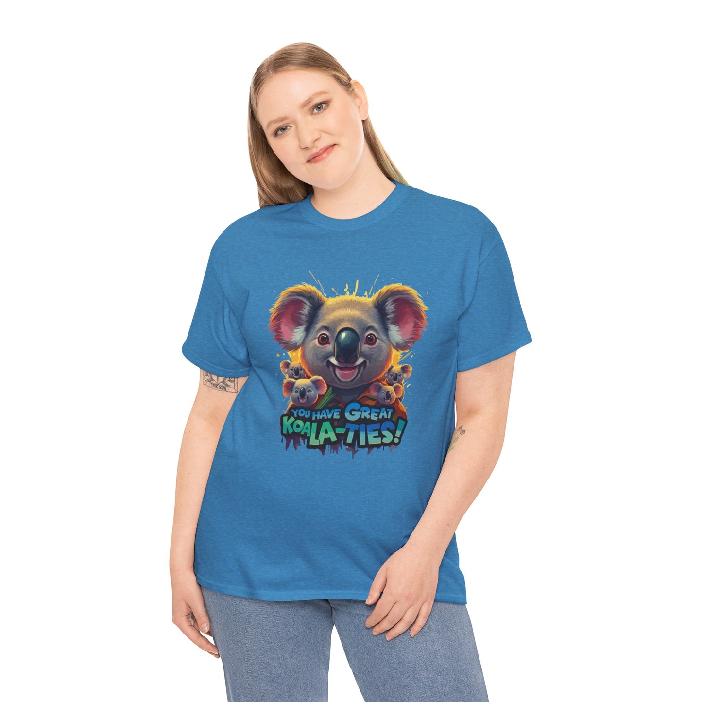 You Have Great Koala‑ties Tee – Cute Koala Pun T‑Shirt, Animal Lover Gift, Funny Wildlife Graphic, Unisex Casual Tee