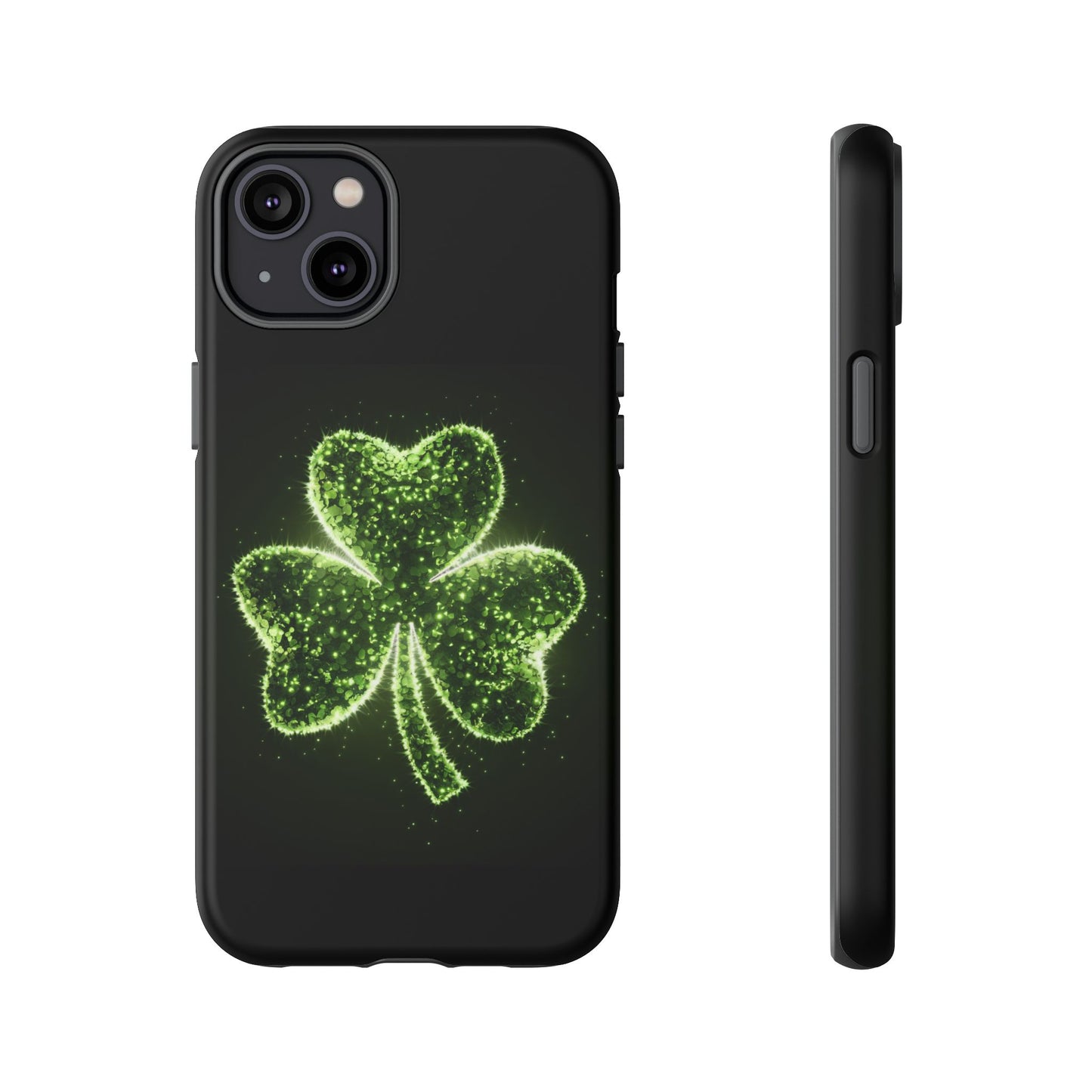 iPhone Tough Case - Shiny Shamrock Design