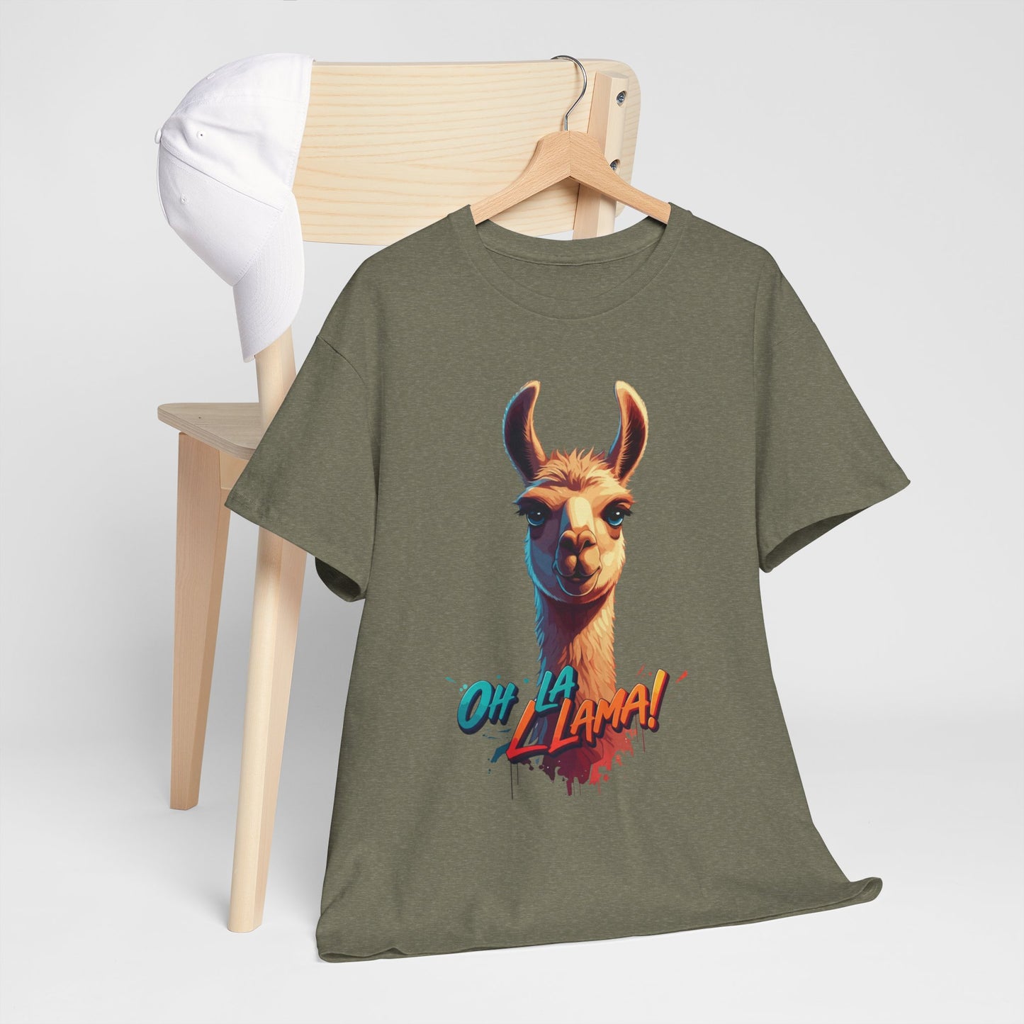 Oh la Llama Graphic Tee | Fun Llama T-Shirt, Cute Animal Lover Shirt, Llama Lover Gift, Quirky Party Tee, Trending Llama Fashion