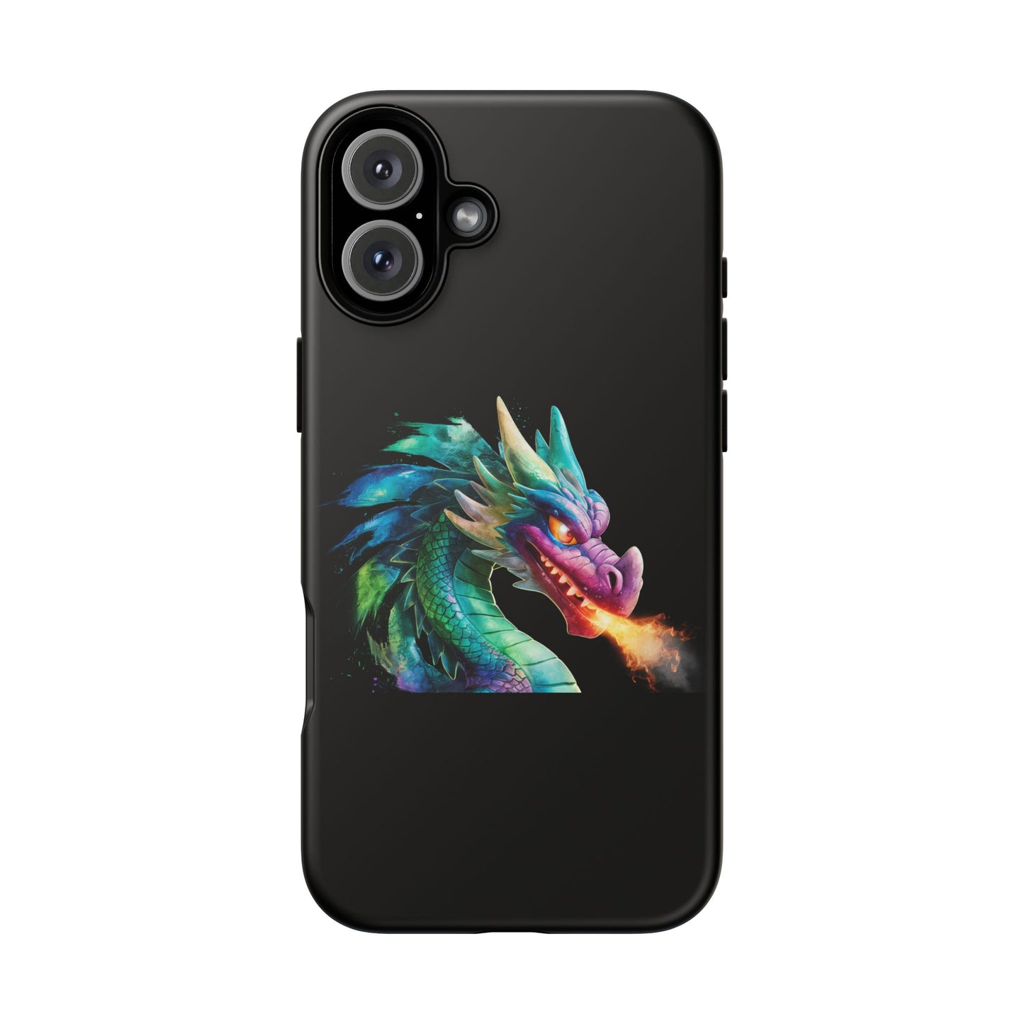Dragon iPhone Case - Fantasy Fire-Breathing Art Protective Cover - Bookish Dark Academia Aesthetic Gift for Teens and Adults