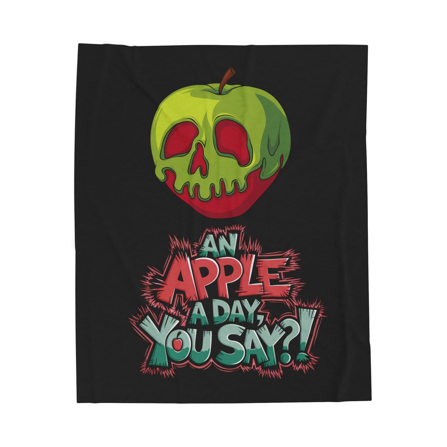 Plush Blanket - Poison Apple Design for Cozy Nights